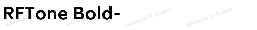 RFTone Bold字体转换